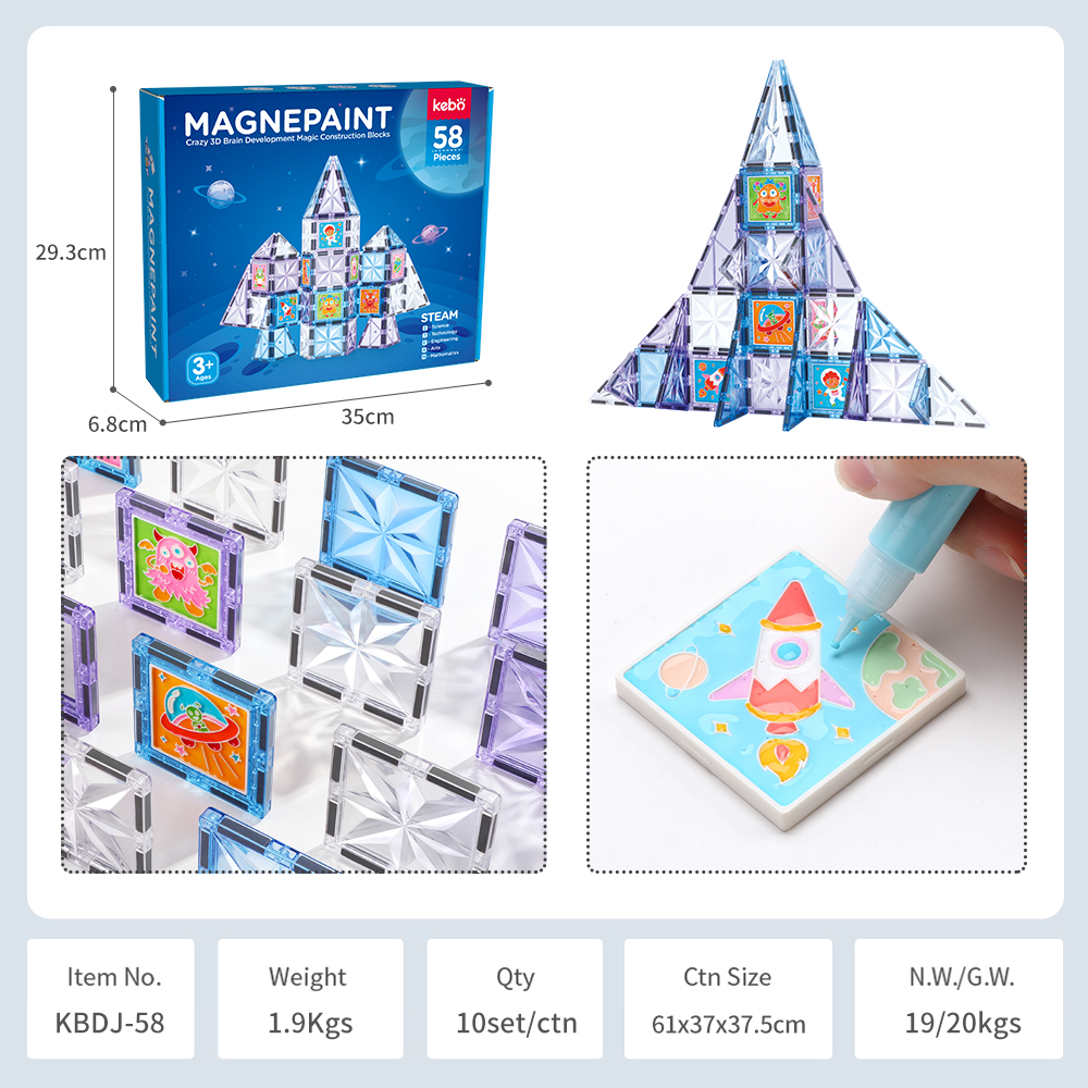 Wholesale Custom Provide Infinite Creative Combinations Primary Colors Magnetic Building Block Sets Toys for Children Wholesale Custom Provide Infinite Creative Combinations Primary Colors Magnetic Building Block Sets Toys for Children