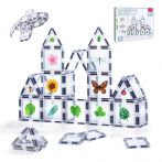 Factory Wholesale OEM ODM Custom Colors CPC ABS Plastic Children Educational Building Set Magnetic Tiles Toys for Girls