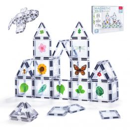 Factory Wholesale OEM ODM Custom Colors CPC ABS Plastic Children Educational Building Set Magnetic Tiles Toys for Girls