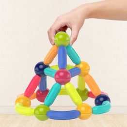OEM ODM Custom Educational Magnetic Sticksbuildingblocks Tiles Set Toys for Kids
