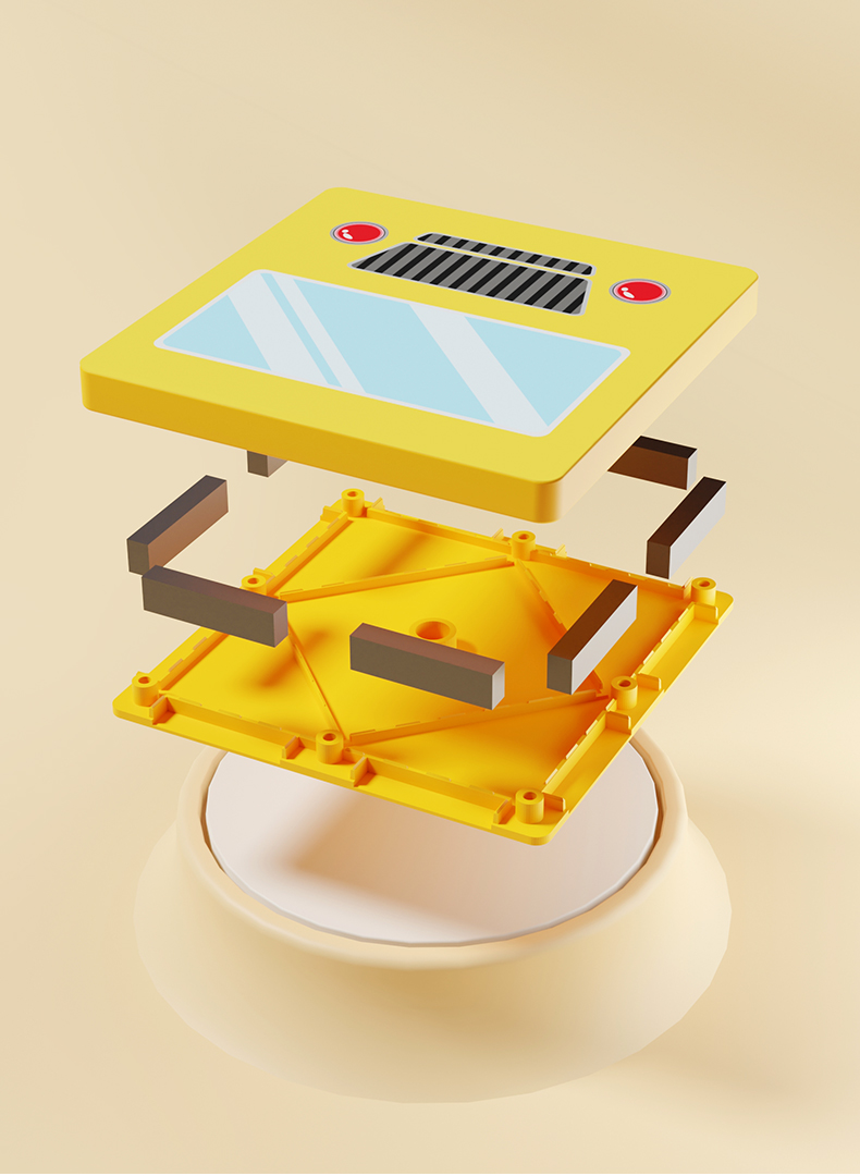 MAG-WISDOM Bestseller OEM ODM 36-teiliges Magnetisches Bauklötze-Set Autorennbahn DIY-Set Plastik-Magnetspielzeug für Kinder