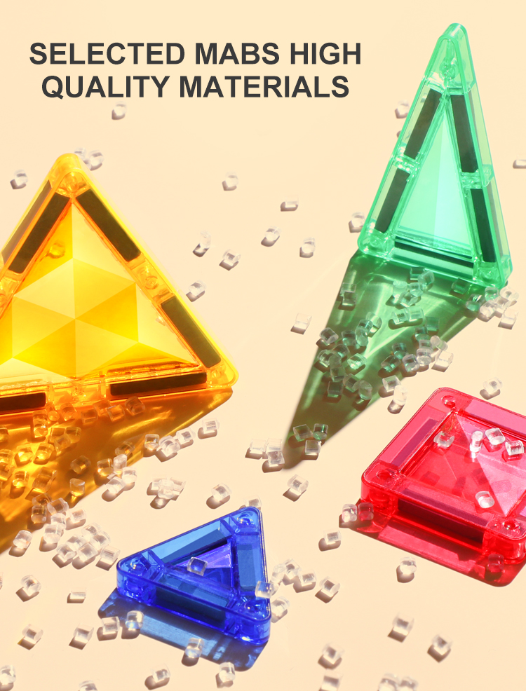 MAG-WISDOM Reise-Magnetbausteine Lernspielzeug 60-Teiliges ABS-Kunststoff-Set Reiseetui Mini Traditionelle Designs 3D