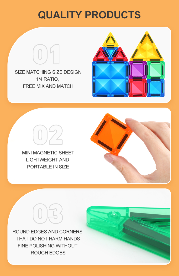 MAG-WISDOM Reise-Magnetbausteine Lernspielzeug 60-Teiliges ABS-Kunststoff-Set Reiseetui Mini Traditionelle Designs 3D