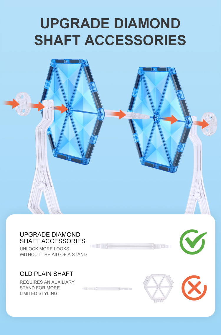 MAG-WISDOM 62-teiliges ABS-Kunststoff Kinder-Lernspielzeug STEM Magnetische Bausteine DIY Konstruktionsset mit Riesenrad MAG-WISDOM 62-teiliges ABS-Kunststoff Kinder-Lernspielzeug STEM Magnetische Bausteine DIY Konstruktionsset mit Riesenrad