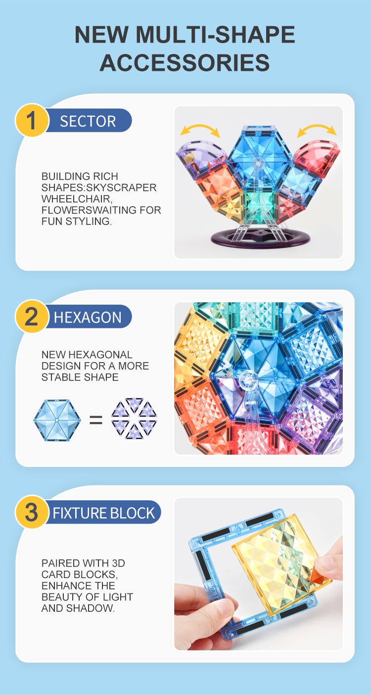 MAG-WISDOM 62-teiliges ABS-Kunststoff Kinder-Lernspielzeug STEM Magnetische Bausteine DIY Konstruktionsset mit Riesenrad MAG-WISDOM 62-teiliges ABS-Kunststoff Kinder-Lernspielzeug STEM Magnetische Bausteine DIY Konstruktionsset mit Riesenrad