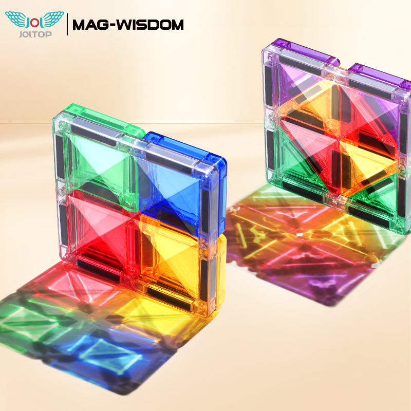 MAG-WISDOM Reise-Magnetbausteine Lernspielzeug 60-Teiliges ABS-Kunststoff-Set Reiseetui Mini Traditionelle Designs 3D