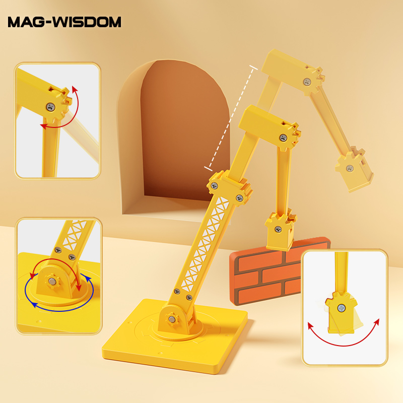 MAG-WISDOM Bestseller OEM ODM 36-teiliges Magnetisches Bauklötze-Set Autorennbahn DIY-Set Plastik-Magnetspielzeug für Kinder